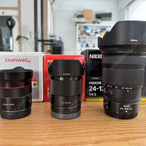 니콘 z24-120mm, 소니 fe35.8, 삼양 fe45.8 팝니다