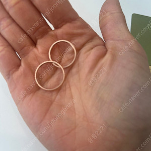 14k컷팅반지 일괄 두개