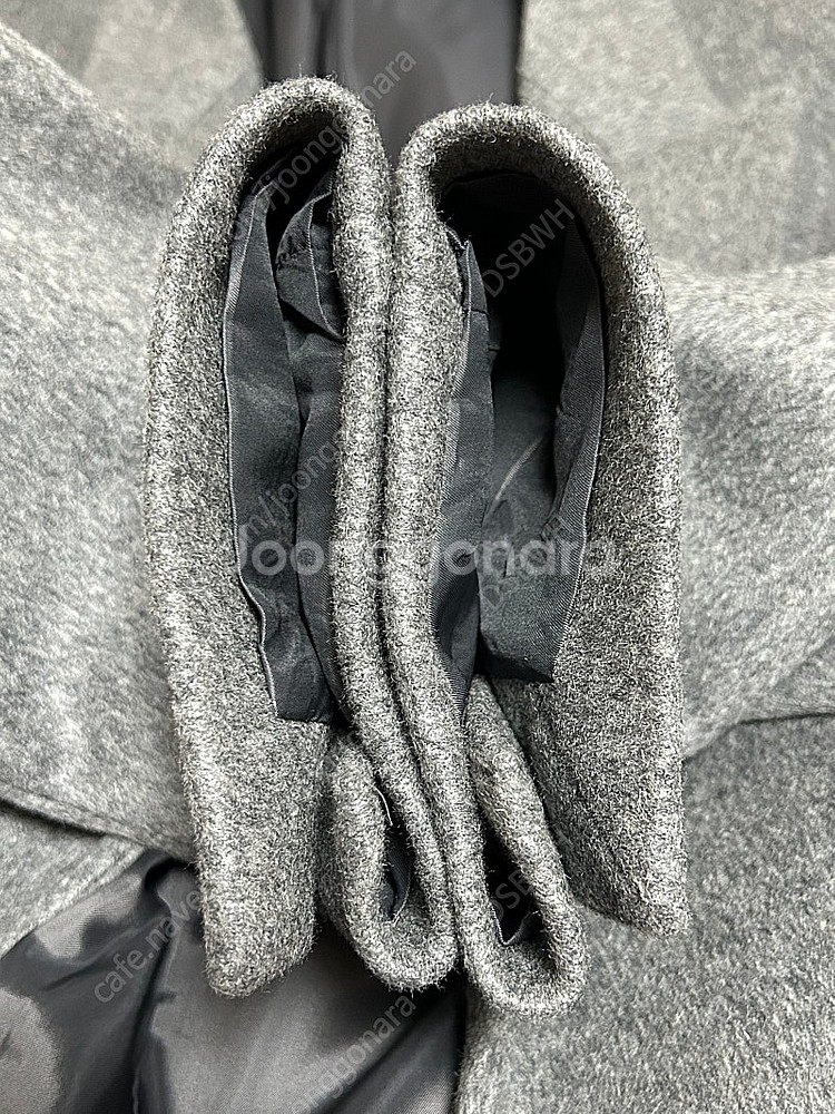 마마가리 24FW 컬렉션 무드 롱 더블 코트 그레이 5...--5
