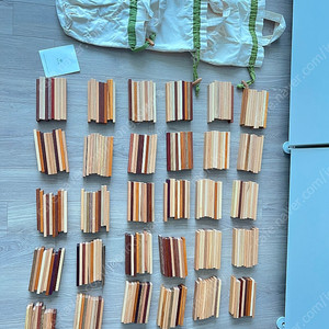 숲소리 블럭-카프라150P*2 300p 원목블록장난감