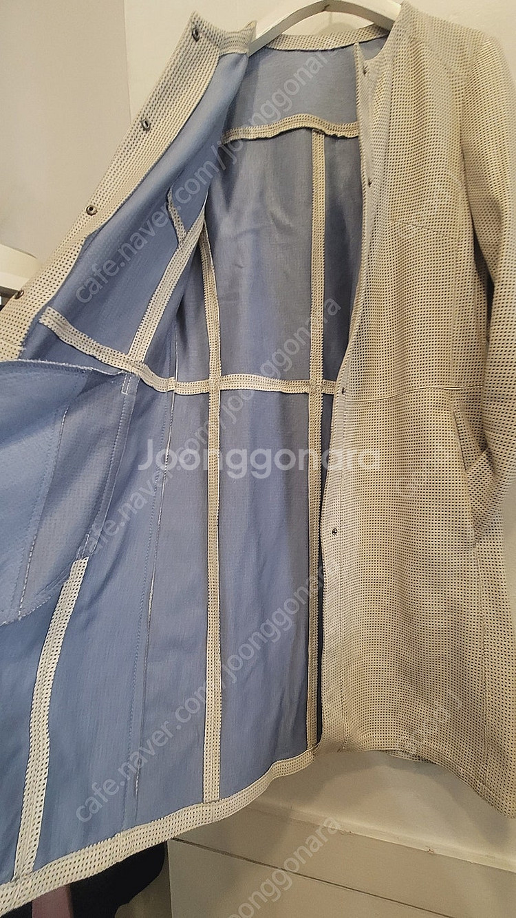 로보 펀칭 양가죽 가디건--1