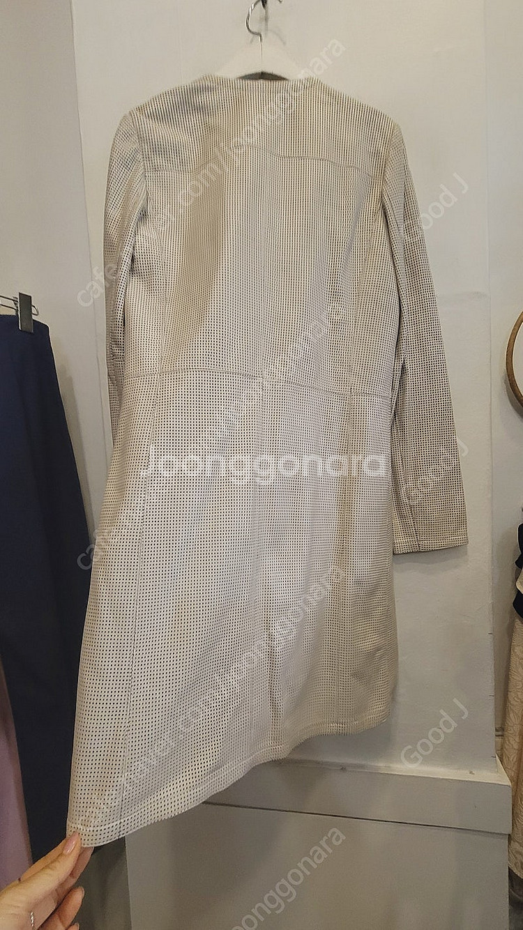 로보 펀칭 양가죽 가디건--6