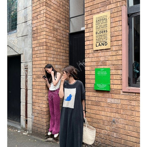 위꼬모 니트패치 원피스 라지사이즈