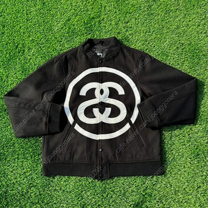 STUSSY 스투시 SS로고 바시티자켓 XXL (새상품)