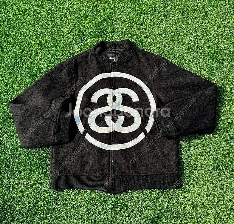 STUSSY 스투시 SS로고 바시티자켓 XXL (새상품...--0