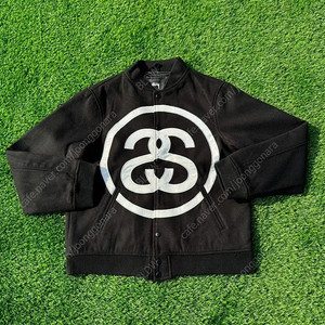STUSSY 스투시 SS로고 바시티자켓 XXL (새상품)