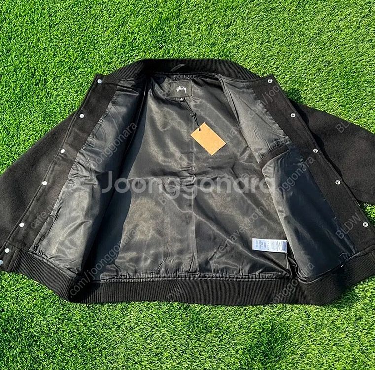 STUSSY 스투시 SS로고 바시티자켓 XXL (새상품...--2