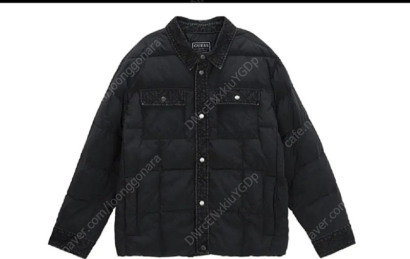 게스 송강 데님믹스 패딩 XL 이미지