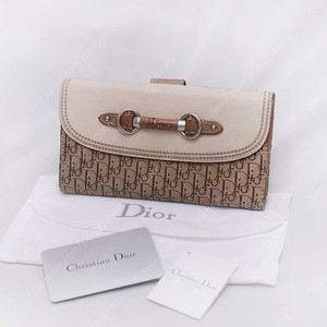 디올 (Dior) 마이디올 클래식 오블리크 홀스빗 로고 장지갑
