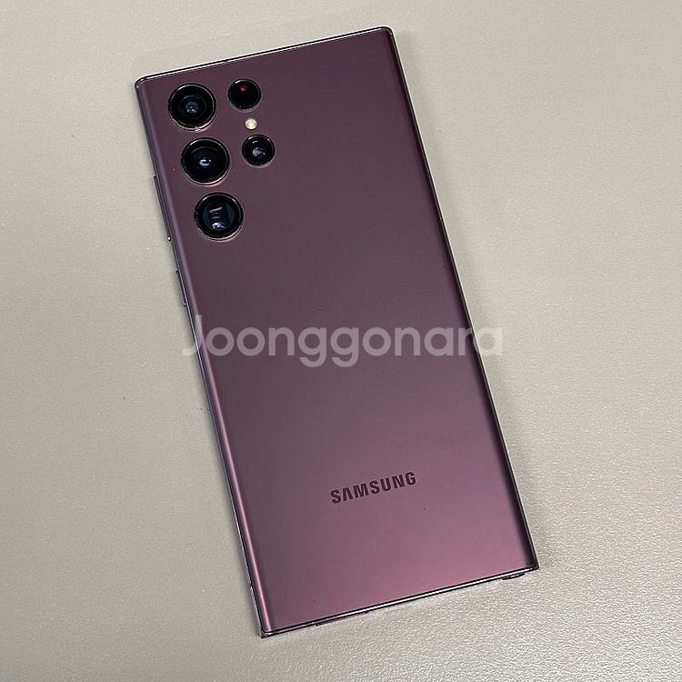 갤럭시S22울트라 버건디색상 256용량 가성비단말기 서...--0