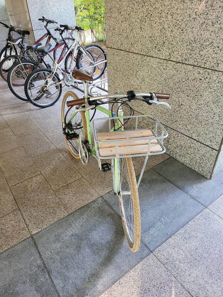 라레이 RALEIGH LA VELO 24 하이브리드 클래식 자전거 그린 이미지