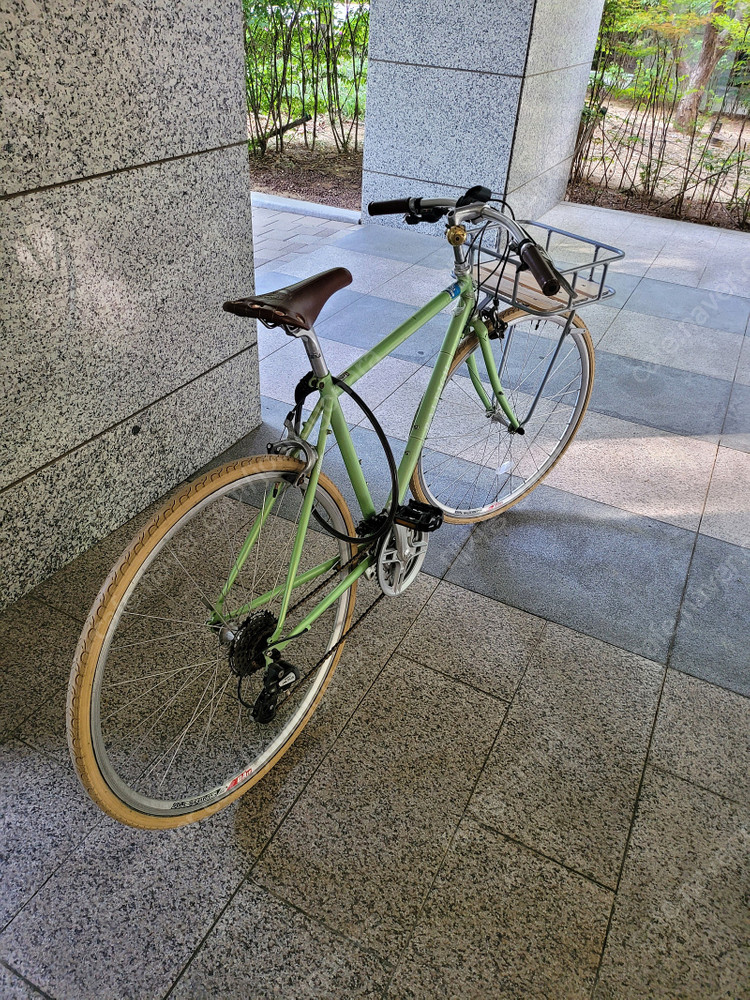 라레이 RALEIGH LA VELO 24 하이브리드 클래식 자전거 그린 이미지