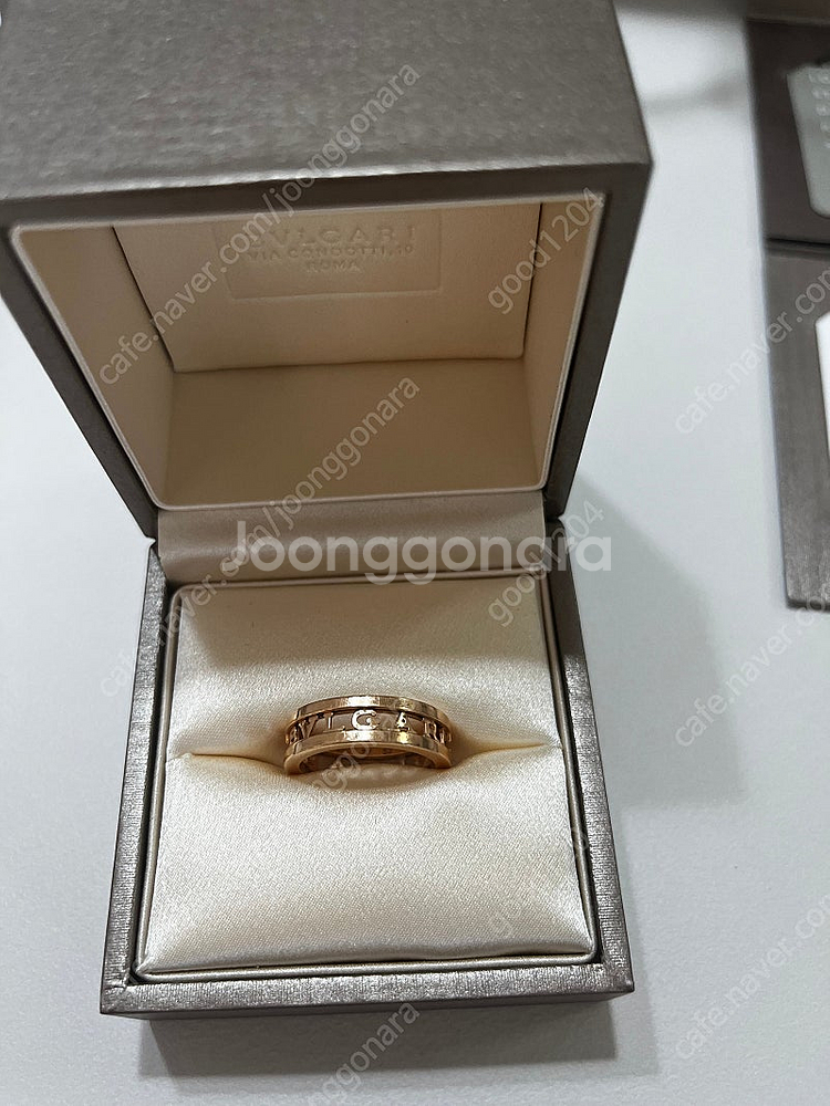 불가리 비제로원 반지 (핑크골드, 사이즈53)--1