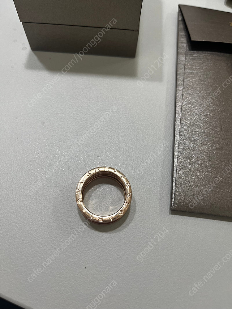 불가리 비제로원 반지 핑크골드컬러 58사이즈 이미지