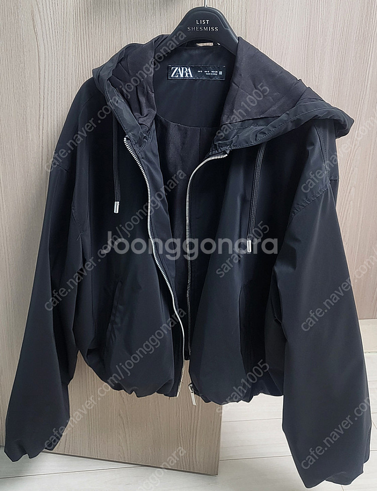ZARA 자라 후드 점퍼 S 사이즈(블랙)--4