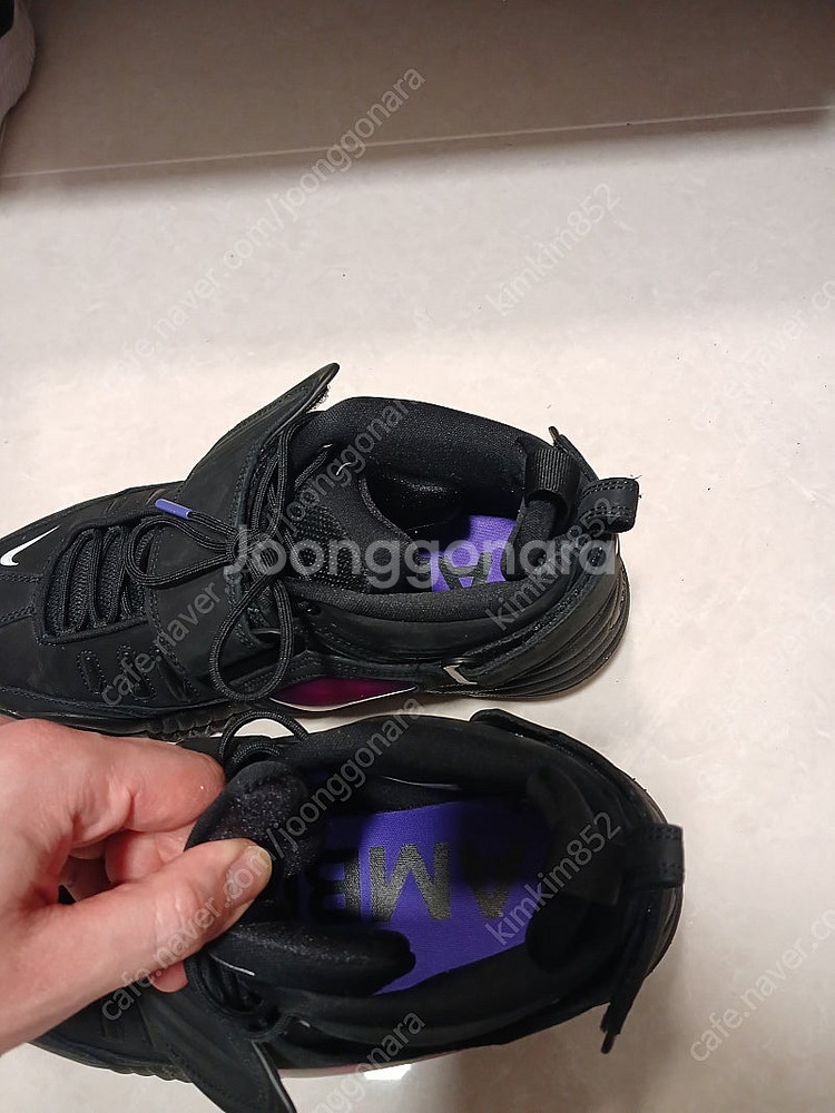 나이키 x 앰부쉬 에어 어저스트 포스 SP 블랙 앤 싸이킥 퍼플 270사이즈 팔아요--2