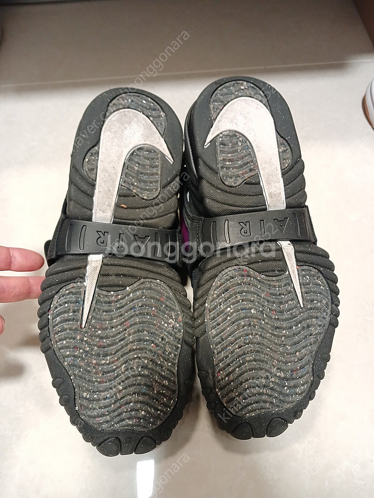 나이키 x 앰부쉬 에어 어저스트 포스 SP 블랙 앤 싸이킥 퍼플 270사이즈 팔아요--3