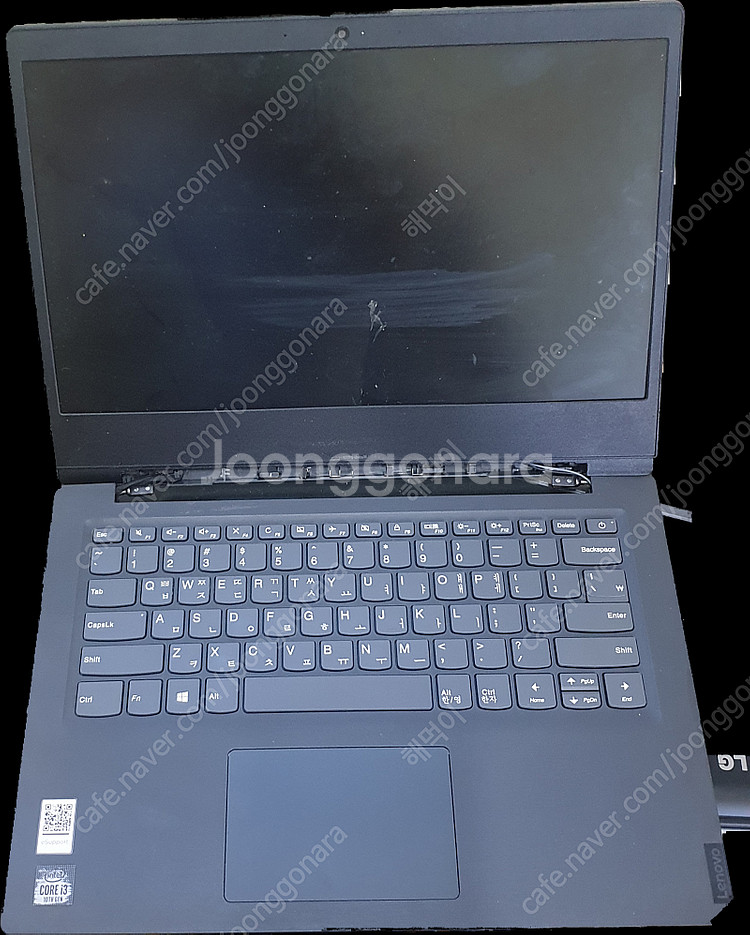 레노버 Lenovo 82C4 액정파손 고장이지만 정상작...--4