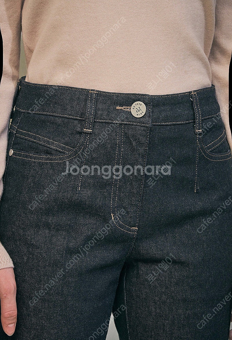 마인 세미 부츠컷 데님 팬츠--2