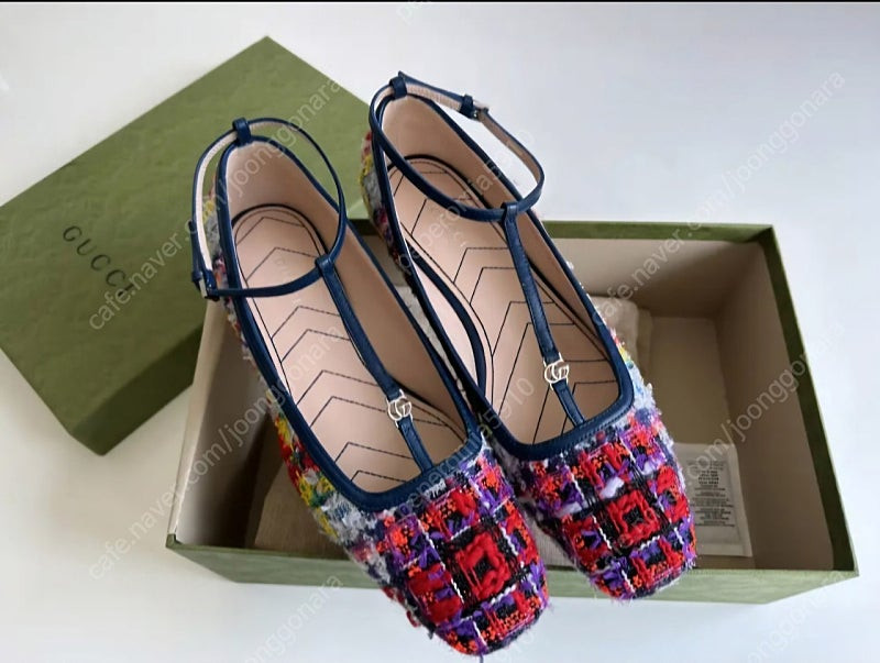 구찌 트위드플랫--1