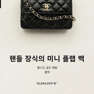 샤넬 핸들 미니 플랩백 트렌드cc