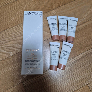 랑콤 UV 엑스퍼트 선크림50ml+아쿠아젤 10mlx5ea