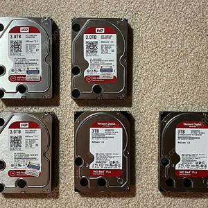 WD Red 와 Red Plus 3tb 미사용