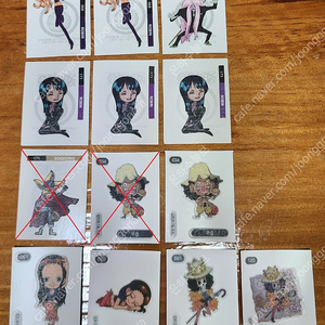 새제품 원피스 (One Piece) 띠부띠부씰 판매합니다.
