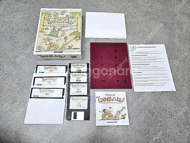 Gametek, 휴먼 (The Humans) 빅박스 패키지 DOS, 도스 고전 디스켓 게임 판매합니다. - 안심되는 중고거래