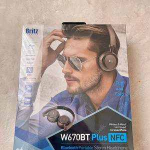 브리츠 W670BT Plus NFC 블루투스 헤드폰 미개봉 새상품