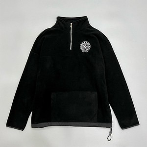 좌쓰 chrome hearts 크롬하츠 하프집업 플리스 티셔츠 / 블랙