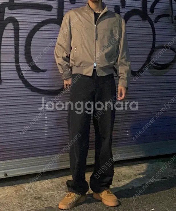 인사일런스 자카드 블루종 자켓 새상품급--0