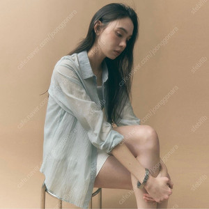 몽돌 글로우 시스루 셔츠 민트 MDSH014MINT