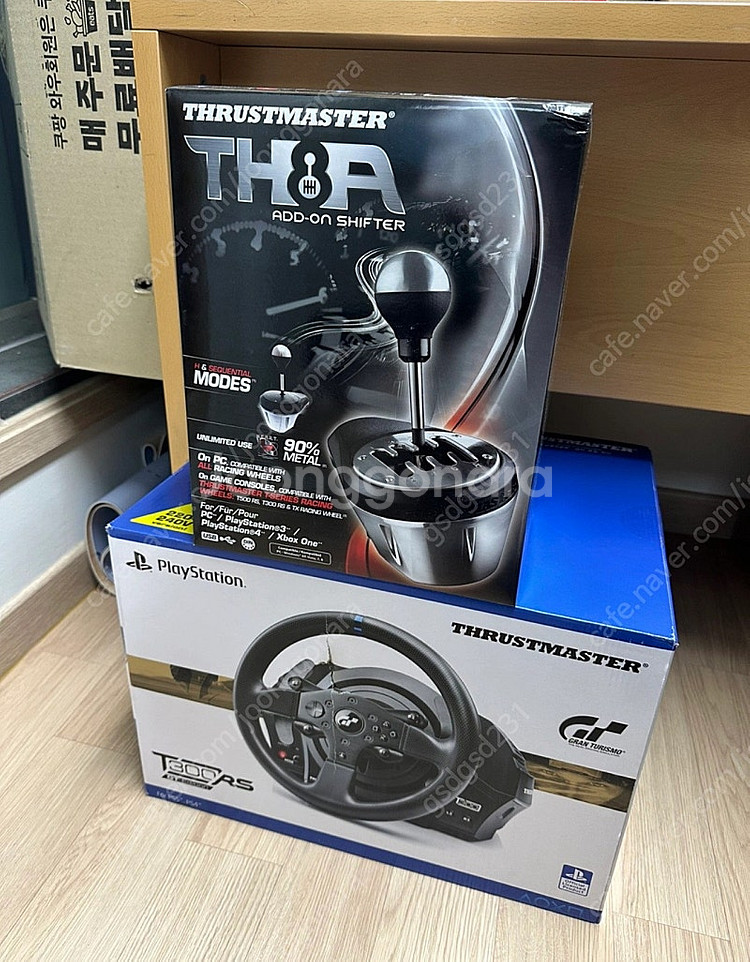 T300Rs GT+Th8A 레이싱휠+기어 세트 미개봉 ...--0