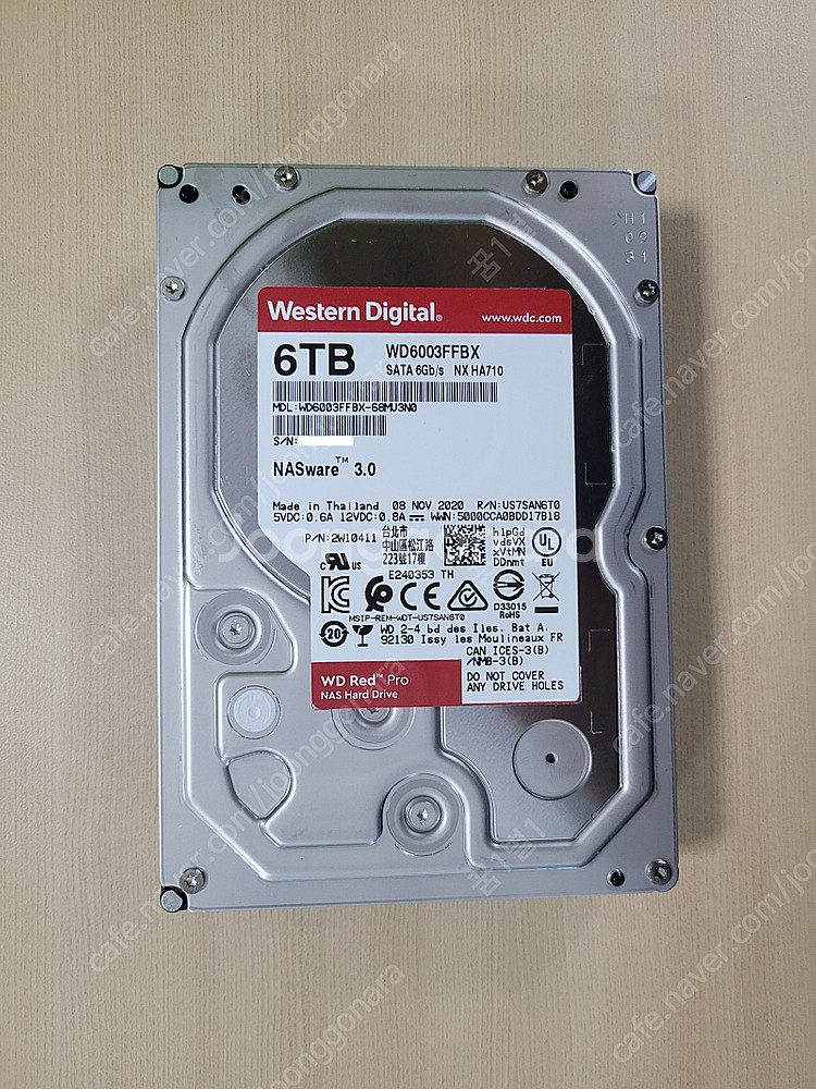 WD RED PRO 6TB NAS 용 HDD--0