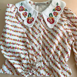 로얄 팔라스 골덴 플라워자수 자켓 (4y)