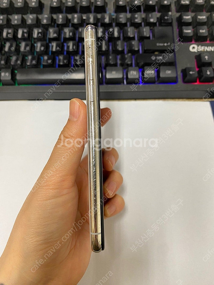 195874 아이폰X 실버 액정뒷면SS급 64GB 무잔...--4