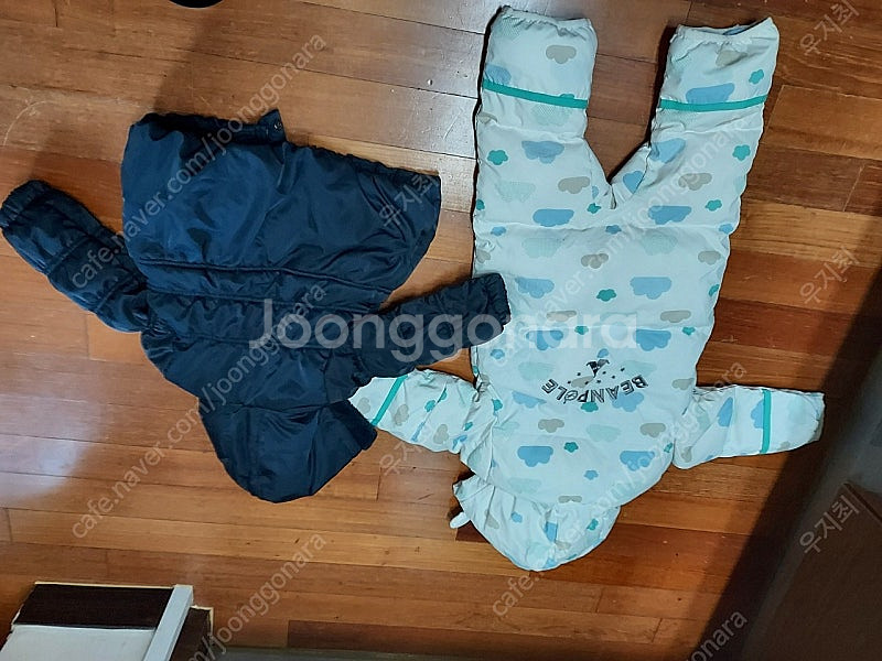 90싸이즈 오리털빈폴우주복,오리털파카 전부15000원--5