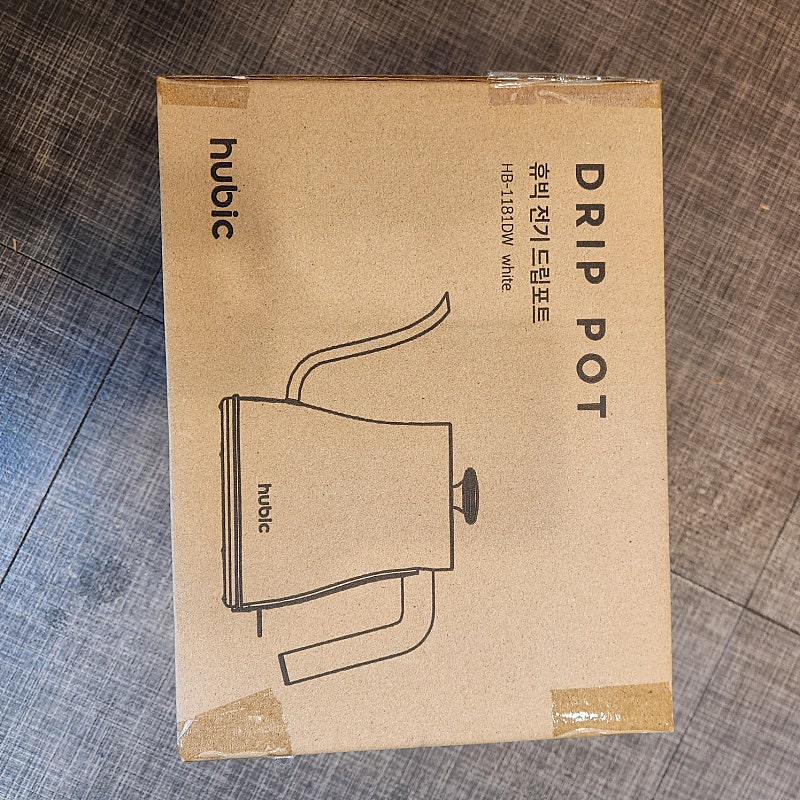 미개봉 새상품 ) 휴빅 드립포트 HB-1181DW 듀얼 핸드 드립 무선 전기 주전자 저렴히 판매합니다