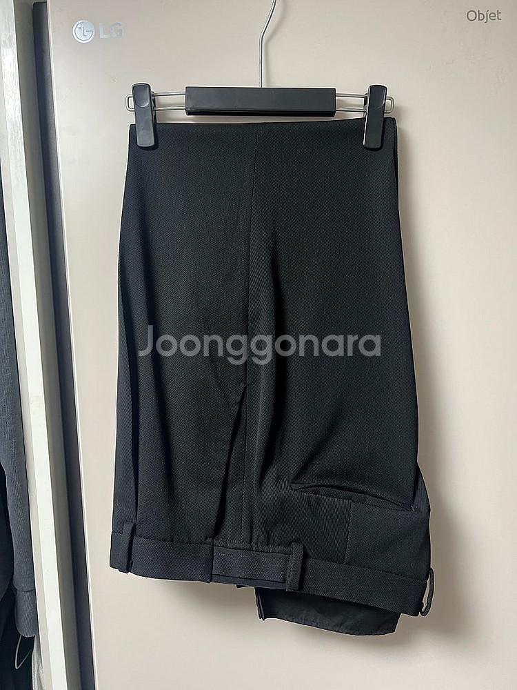 질스튜어트뉴욕 Conte 블랙 릴랙스드 핏 밑단 슬릿 ...--0