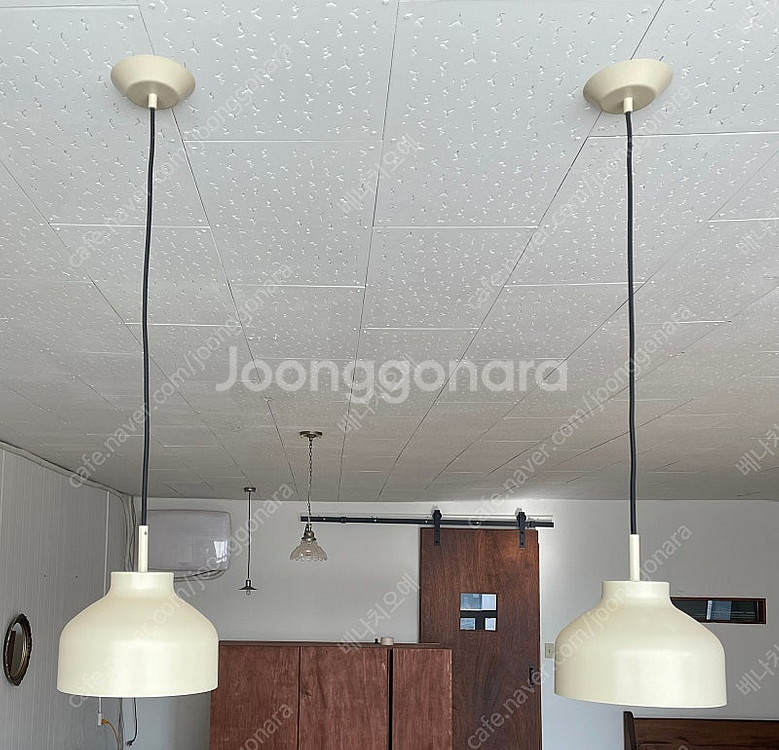 일광 펜던트 조명 식탁조명 버터 인테리어 2개--1