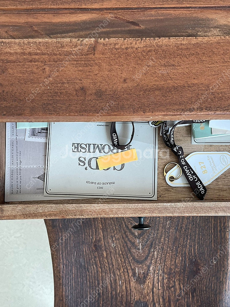 원목 빈티지 콘솔 수납장 화장대--5