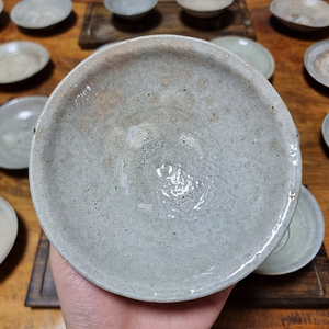 골동품 도자기 조선초기 조선백자 경상도 평다완