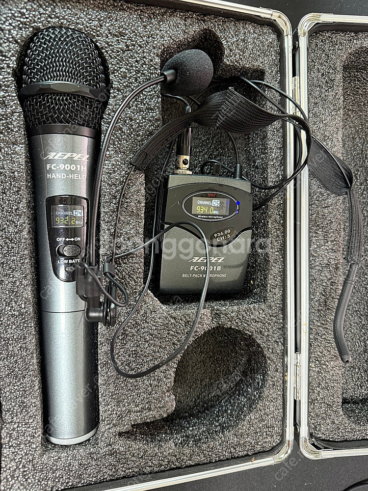 에펠 FC-9001 UHF 무선 마이크세트--0
