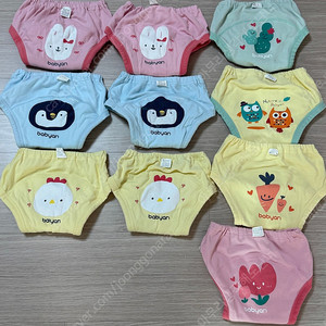 베이비앙 배변훈련팬티 L (15-17kg) 4중, 3중 10장