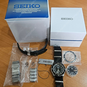 세이코 베이비스모 오토매틱 시계 (블랑팡 피프티패덤즈 커스텀, 섹블랑)