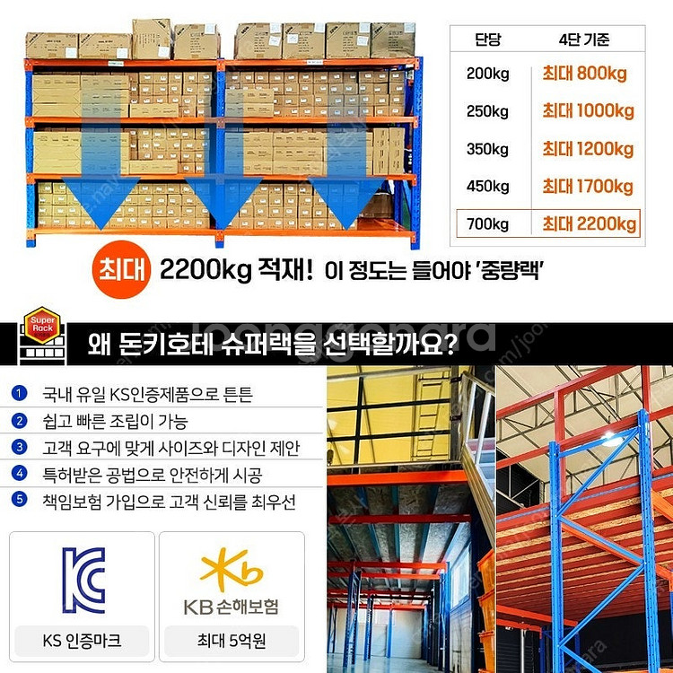 [판매] 경량랙 중량랙 슈퍼랙 철제선반 창고선반 물류선...--9