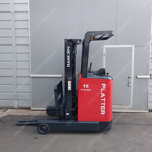 니찌유 물류전동지게차 1.5톤 3단4500MM 싸이드쉬프트 장착 2018년식 FBR15-80 입식지게차[신차수준] 이미지