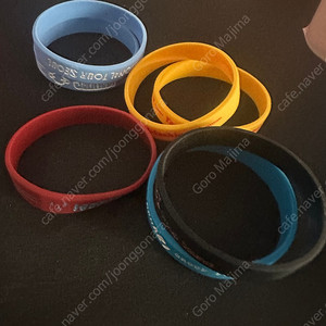 잔나비 고무팔찌 7개