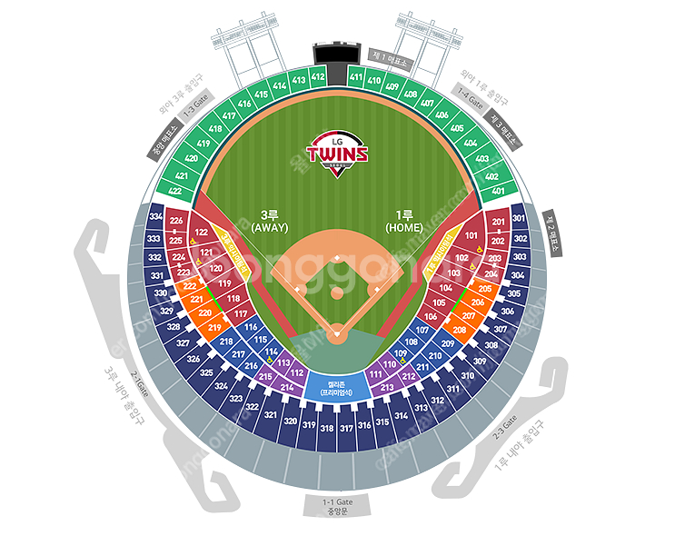 5월3일(토) LG트윈스 vs SSG랜더스 외야 413...--0